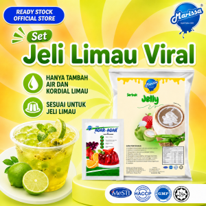 Set JELI LIMAU AIS Viral HALAL Instant Lemon Jelly Marissa READY STOCK