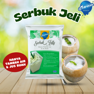 Serbuk Jeli Borong Berperisa Jelly Pudding Marissa