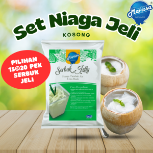 Set Niaga Serbuk Jeli Borong Berperisa Food Pudding Marissa