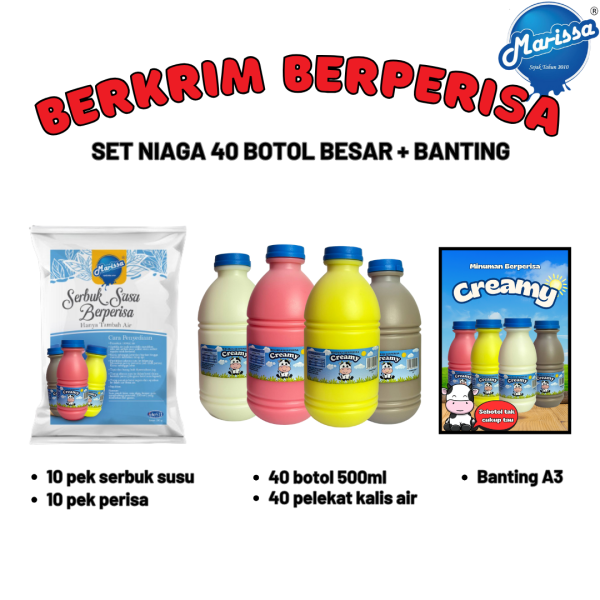 Set Niaga Minuman Berkrim Berperisa Marissa (180ml) - Image 6