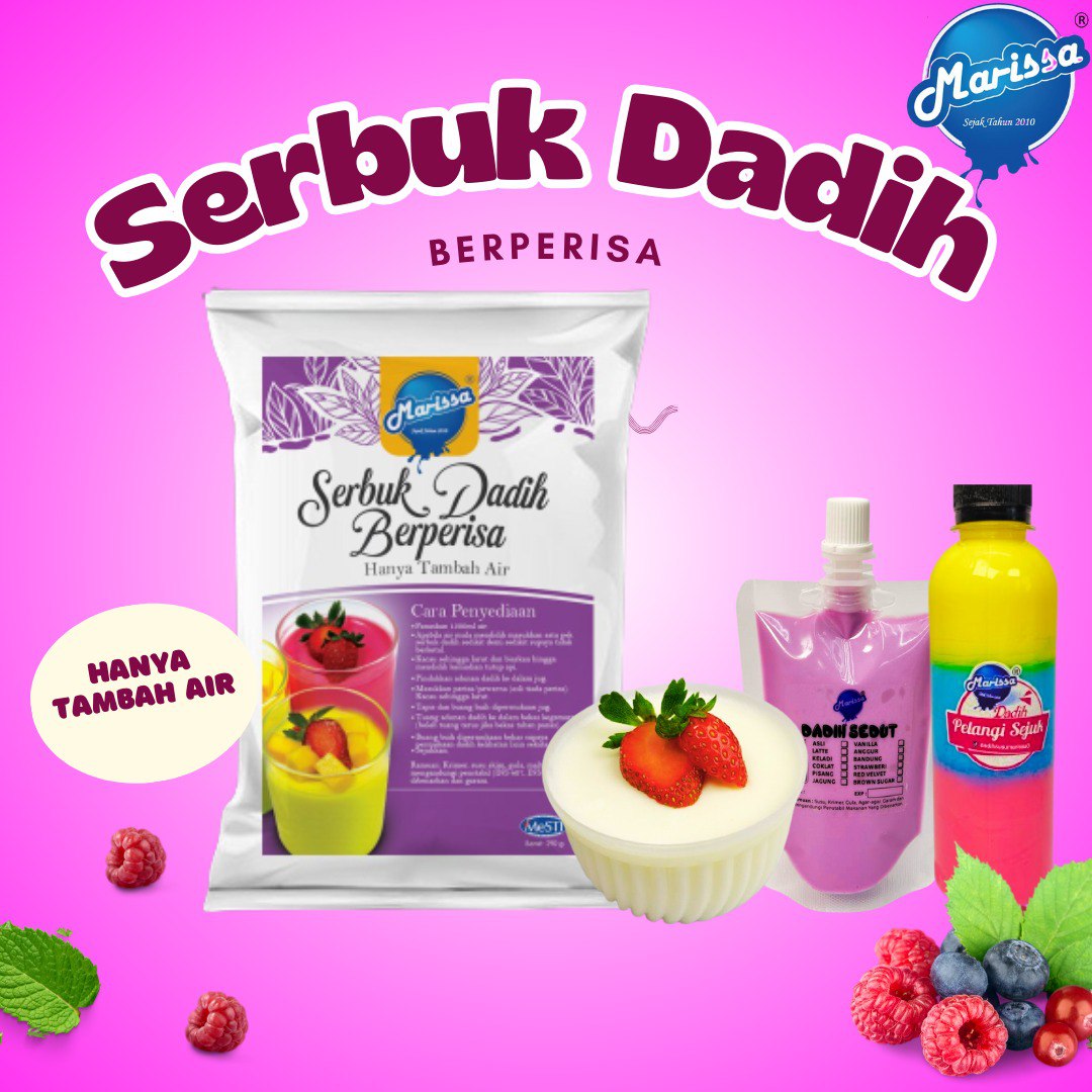 Serbuk Dadih Borong Berperisa Pudding Powder Marissa