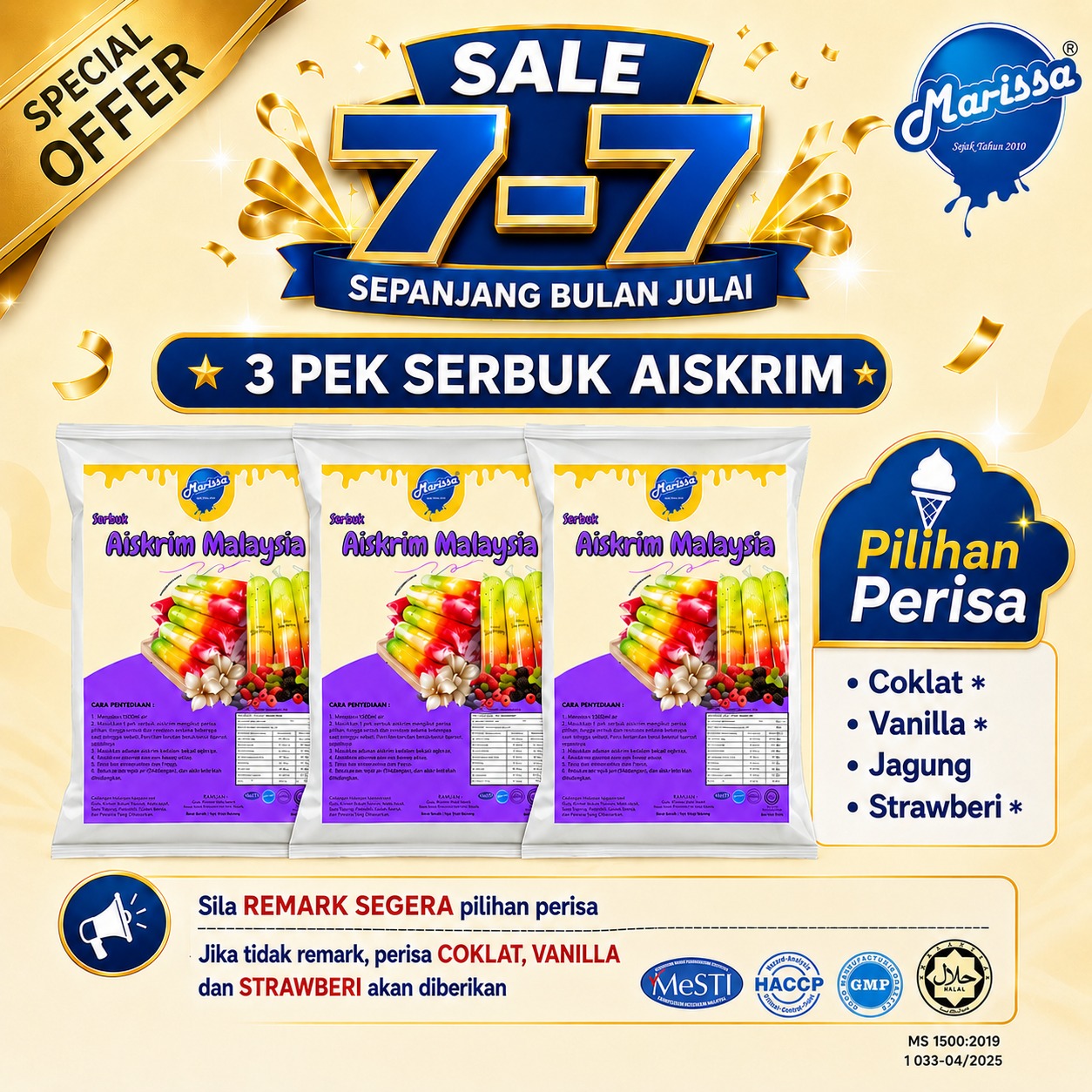 KOMBO 7.7 Marissa Dadih Puding Aiskrim Jelly Berperisa HALAL READY STOCK - Image 2