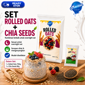 SET Rolled Oats and Organic Chia Seeds READY STOCK